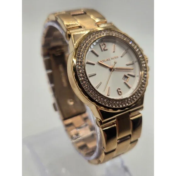 MICHAEL KORS Glitz MK-5921 Ladies' Rose Gold Tone Watch - Picture 2 of 11